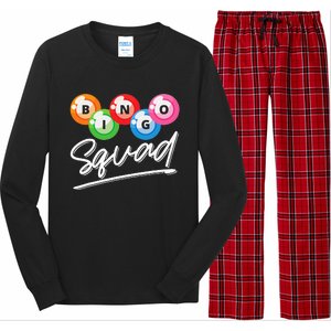 Lottery Gambling Bingo Squad Lotto Bingo Player Bingo Long Sleeve Pajama Set