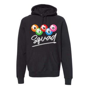 Lottery Gambling Bingo Squad Lotto Bingo Player Bingo Premium Hoodie