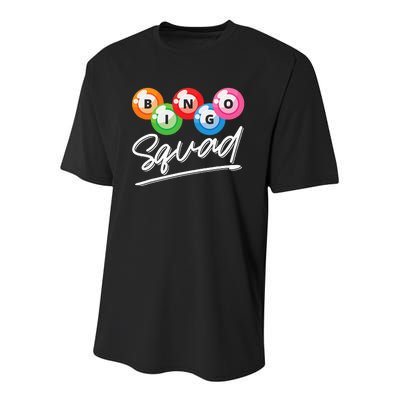 Lottery Gambling Bingo Squad Lotto Bingo Player Bingo Youth Performance Sprint T-Shirt