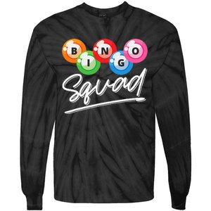 Lottery Gambling Bingo Squad Lotto Bingo Player Bingo Tie-Dye Long Sleeve Shirt