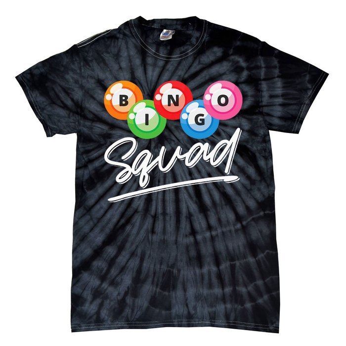 Lottery Gambling Bingo Squad Lotto Bingo Player Bingo Tie-Dye T-Shirt