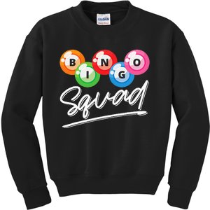 Lottery Gambling Bingo Squad Lotto Bingo Player Bingo Kids Sweatshirt