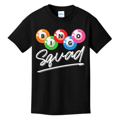 Lottery Gambling Bingo Squad Lotto Bingo Player Bingo Kids T-Shirt