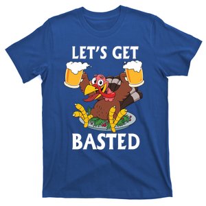 Lets Get Basted Beer Thanksgiving Turkey Gift T-Shirt