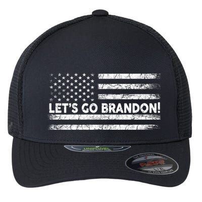 LetS Go Brandon Joe Biden Chant Impeach Biden Usa Flag Flexfit Unipanel Trucker Cap