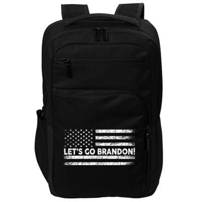 LetS Go Brandon Joe Biden Chant Impeach Biden Usa Flag Impact Tech Backpack