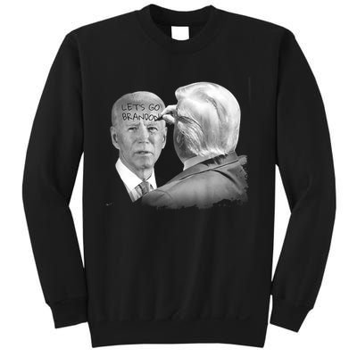 Let's Go Brandon Trump Writes On Biden's Forehead Sweatshirt