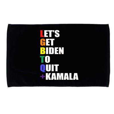 Let’s Get Biden To Quit + Kamala LGBTQ Microfiber Hand Towel