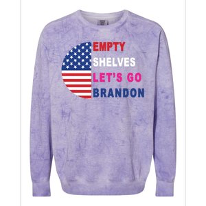 Lets Go Brandon Meme Classic American Flag Half Circle Colorblast Crewneck Sweatshirt