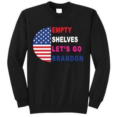 Lets Go Brandon Meme Classic American Flag Half Circle Sweatshirt