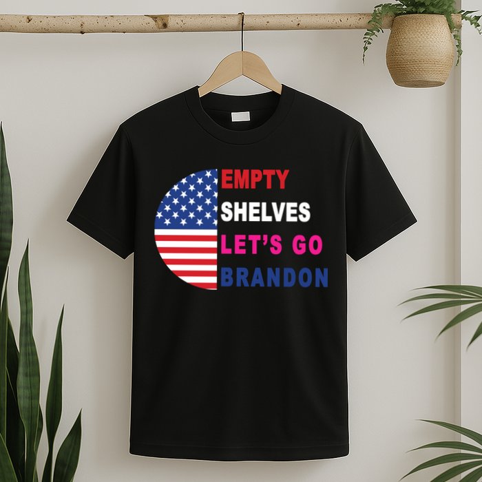 Lets Go Brandon Meme Classic American Flag Half Circle T-Shirt