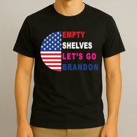 Lets Go Brandon Meme Classic American Flag Half Circle T-Shirt