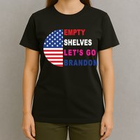 Lets Go Brandon Meme Classic American Flag Half Circle T-Shirt