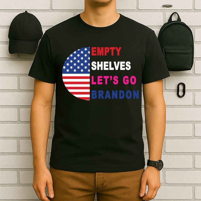 Lets Go Brandon Meme Classic American Flag Half Circle T-Shirt