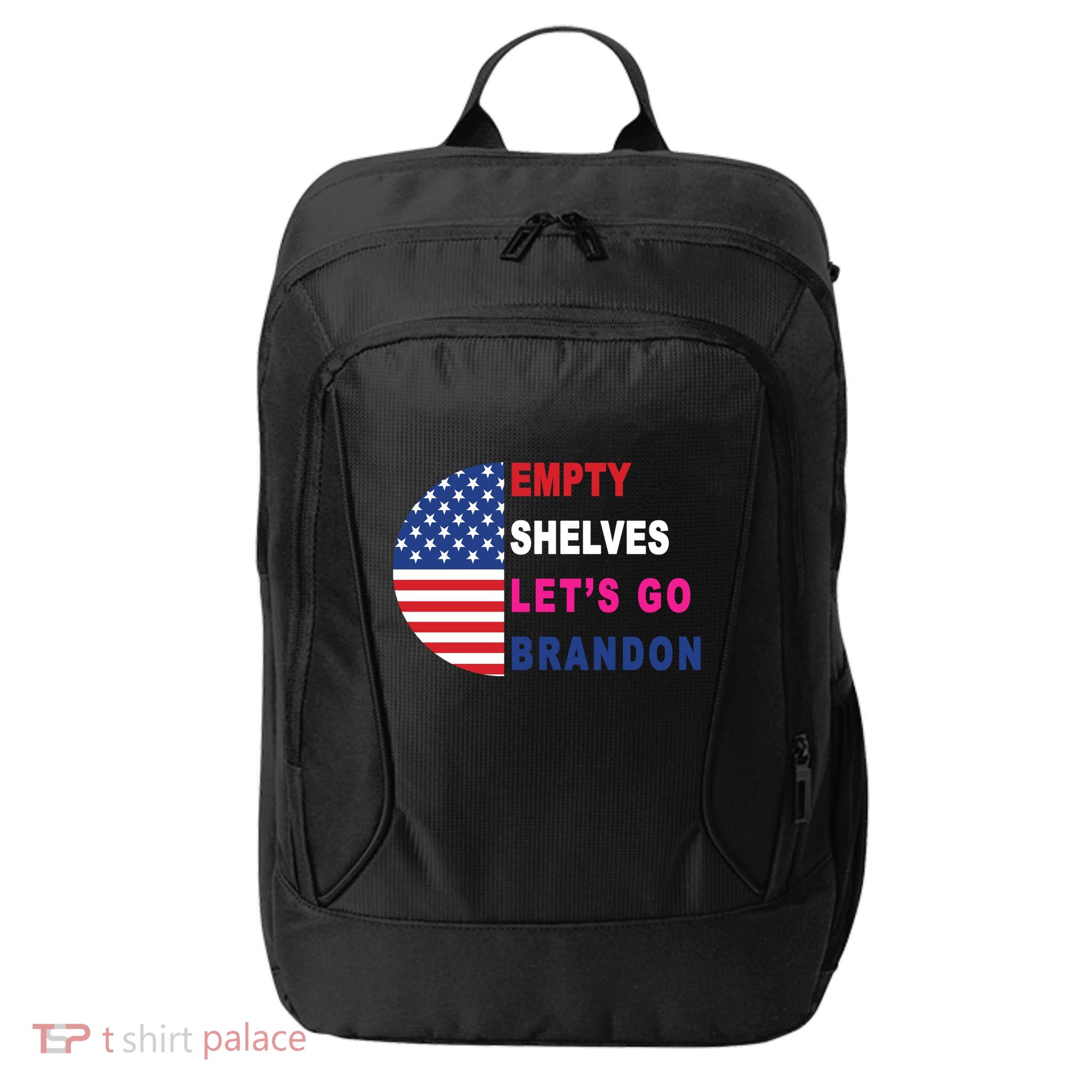 Lets Go Brandon Meme Classic American Flag Half Circle City Backpack