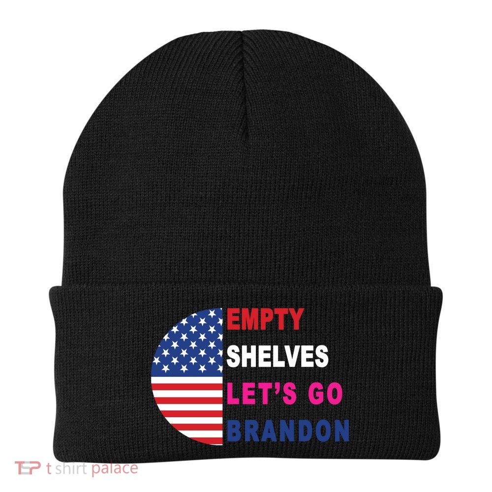 Lets Go Brandon Meme Classic American Flag Half Circle Beanie
