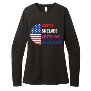 Lets Go Brandon Meme Classic American Flag Half Circle Womens CVC Long Sleeve Shirt