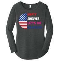 Lets Go Brandon Meme Classic American Flag Half Circle Women's Perfect Tri Tunic Long Sleeve Shirt