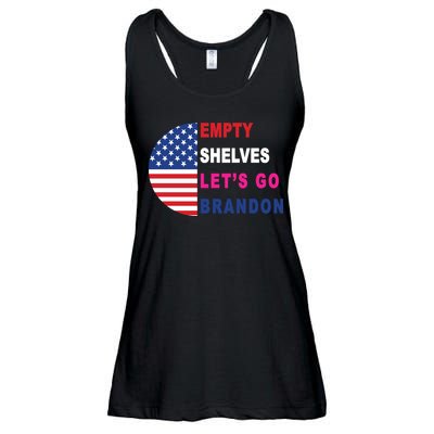 Lets Go Brandon Meme Classic American Flag Half Circle Ladies Essential Flowy Tank