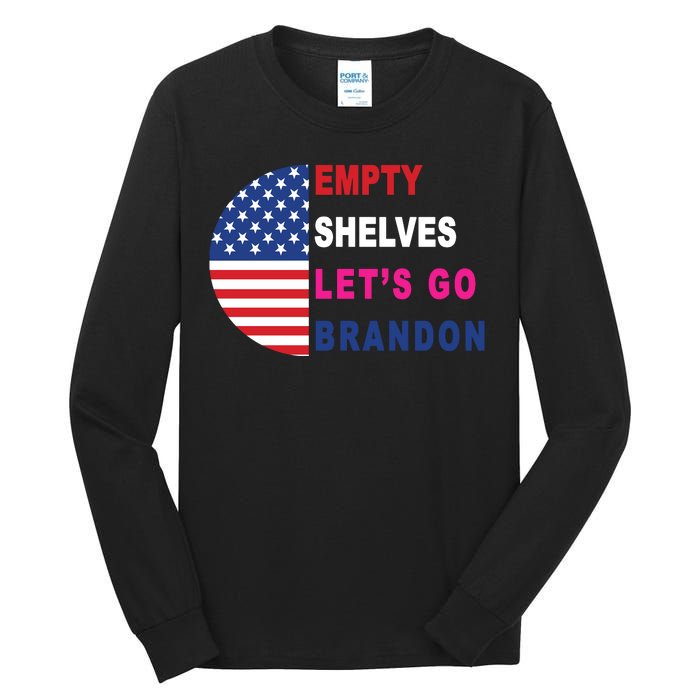 Lets Go Brandon Meme Classic American Flag Half Circle Tall Long Sleeve T-Shirt