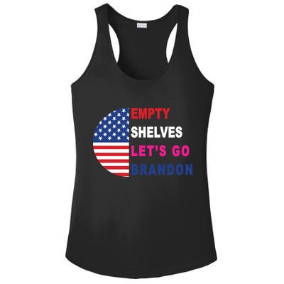 Lets Go Brandon Meme Classic American Flag Half Circle Ladies PosiCharge Competitor Racerback Tank