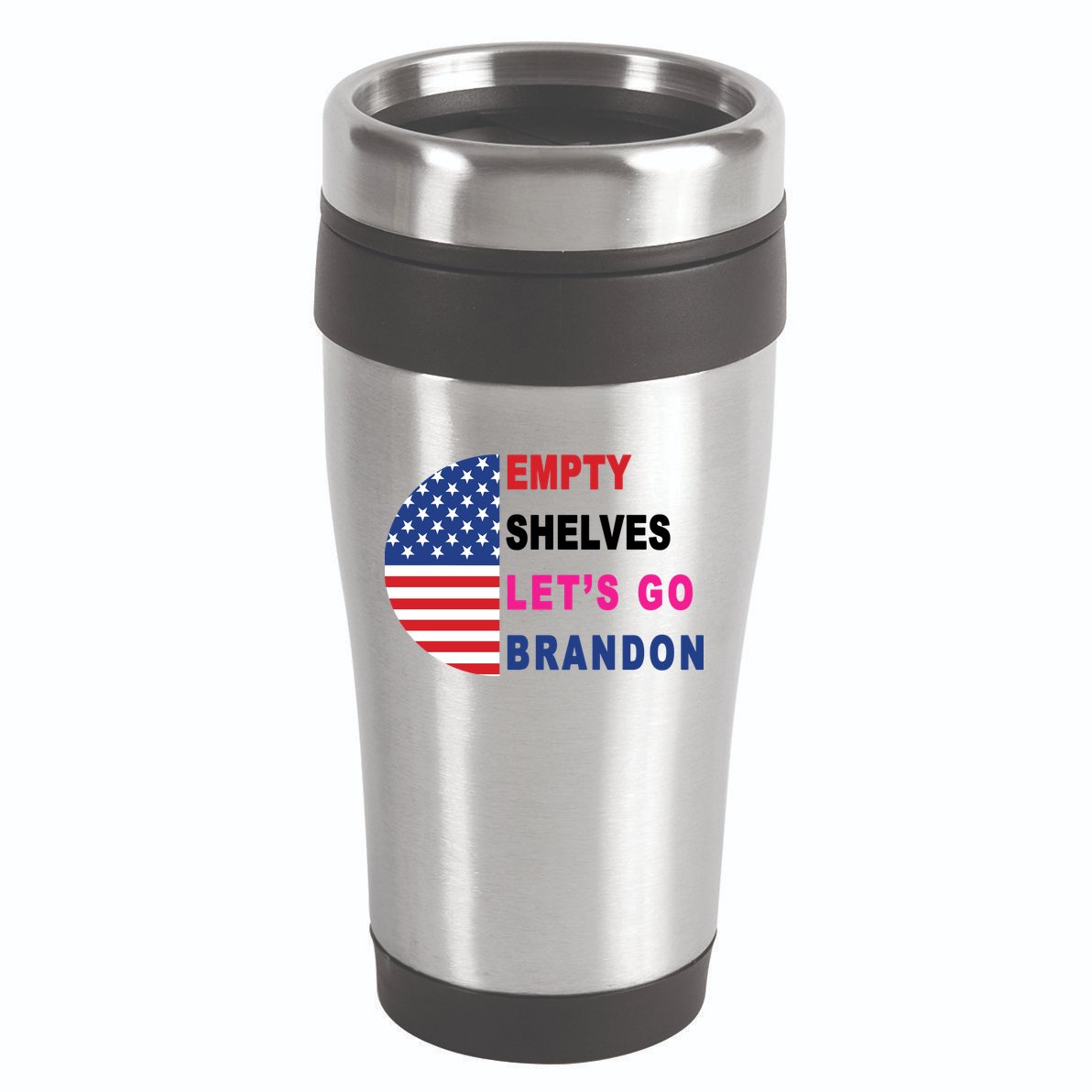 Lets Go Brandon Meme Classic American Flag Half Circle 16oz Travel Tumbler