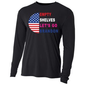 Lets Go Brandon Meme Classic American Flag Half Circle Cooling Performance Long Sleeve Crew