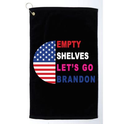 Lets Go Brandon Meme Classic American Flag Half Circle Platinum Collection Golf Towel