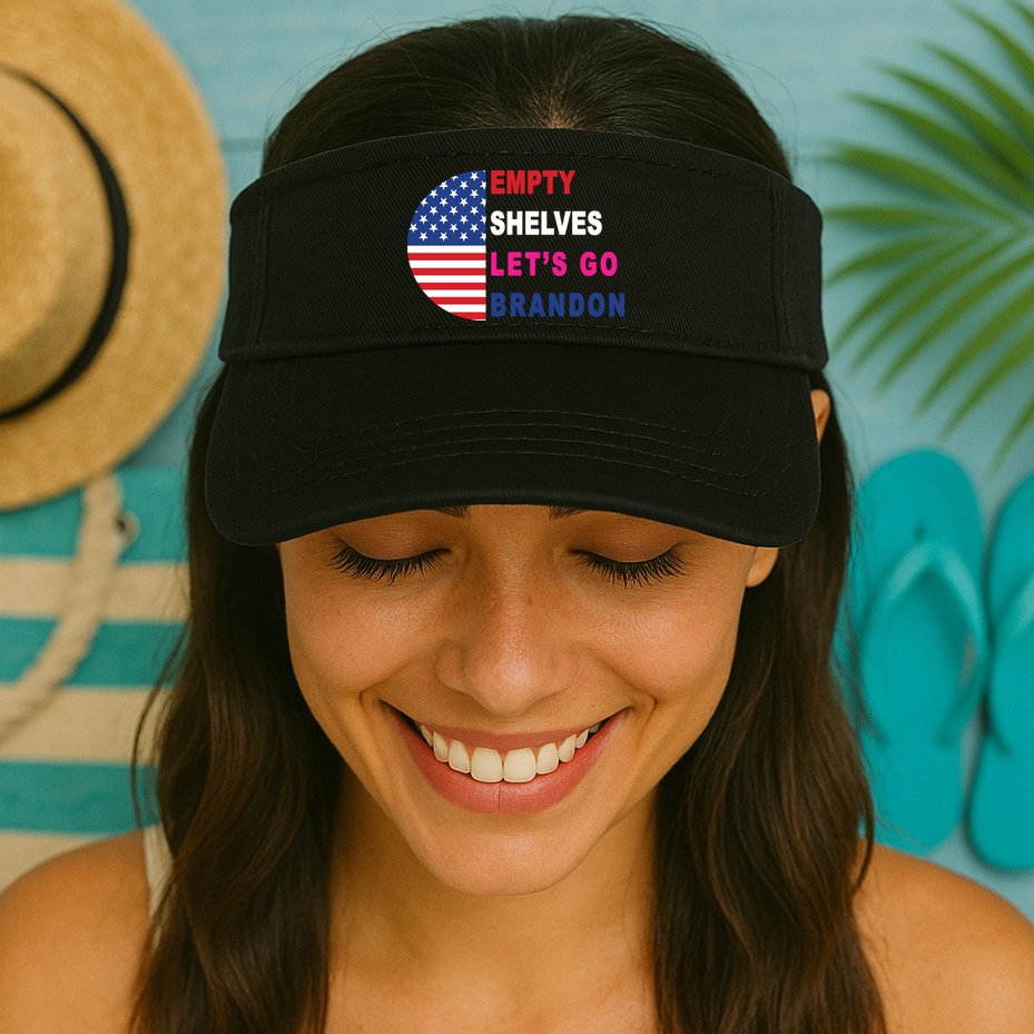 Lets Go Brandon Meme Classic American Flag Half Circle Visor