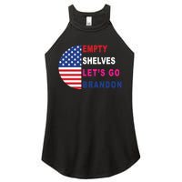 Lets Go Brandon Meme Classic American Flag Half Circle Women's Perfect Tri Rocker Tank