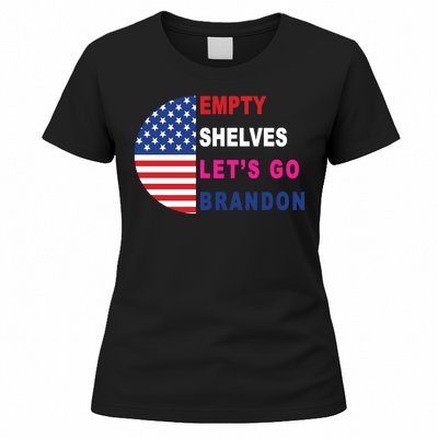 Lets Go Brandon Meme Classic American Flag Half Circle Women's T-Shirt