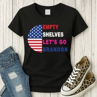 Lets Go Brandon Meme Classic American Flag Half Circle Womens T-Shirt
