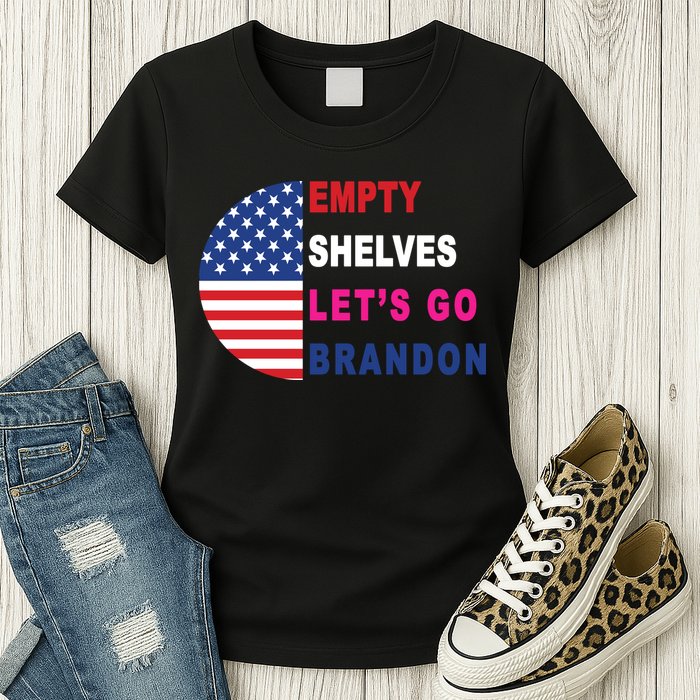 Lets Go Brandon Meme Classic American Flag Half Circle Womens T-Shirt