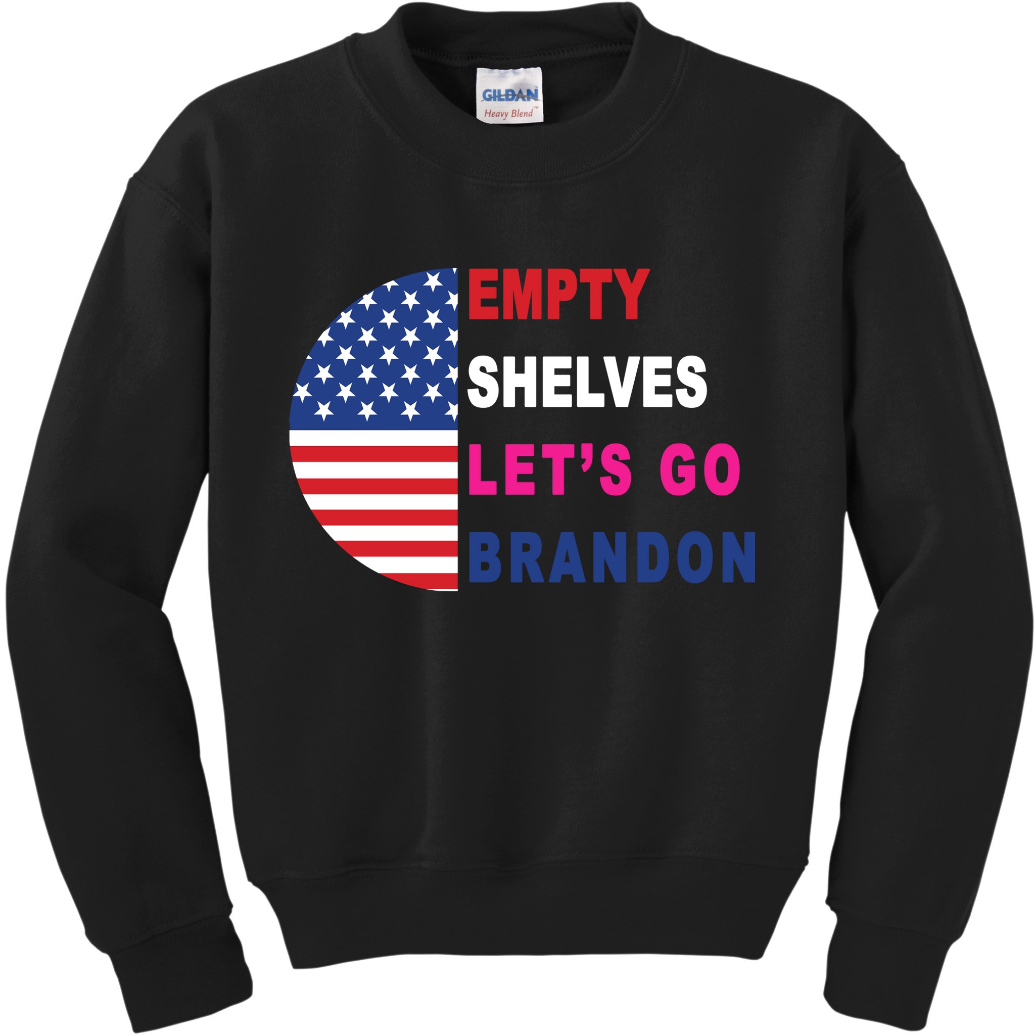 Lets Go Brandon Meme Classic American Flag Half Circle Kids Sweatshirt