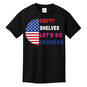 Lets Go Brandon Meme Classic American Flag Half Circle Kids T-Shirt