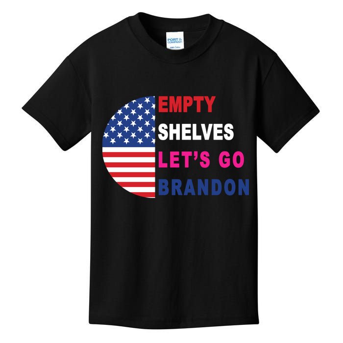Lets Go Brandon Meme Classic American Flag Half Circle Kids T-Shirt