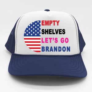 Lets Go Brandon Meme Classic American Flag Half Circle Trucker Hat