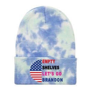 Lets Go Brandon Meme Classic American Flag Half Circle Tie Dye 12in Knit Beanie