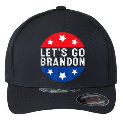 Let's Go Brandon Retro Vintage Design Flexfit Unipanel Trucker Cap