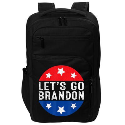 Let's Go Brandon Retro Vintage Design Impact Tech Backpack