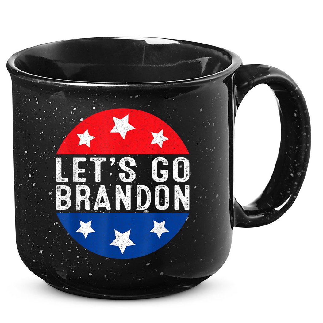 Let's Go Brandon Retro Vintage Design 15oz Campfire Ceramic Mug