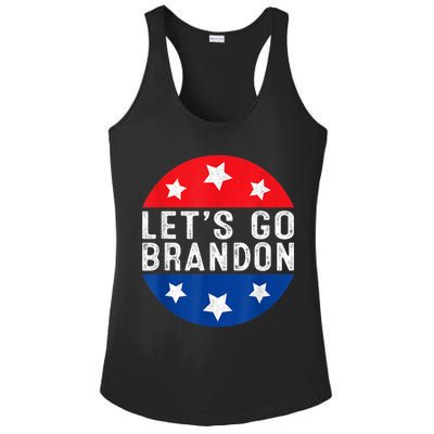 Let's Go Brandon Retro Vintage Design Ladies PosiCharge Competitor Racerback Tank