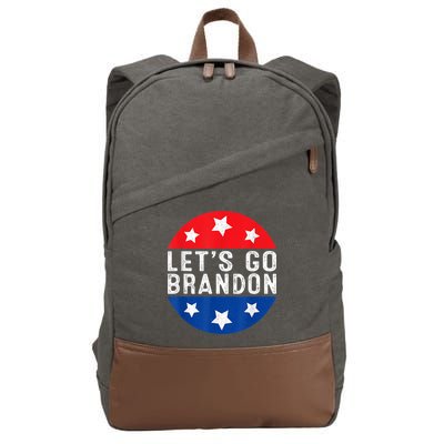 Let's Go Brandon Retro Vintage Design Cotton Canvas Backpack