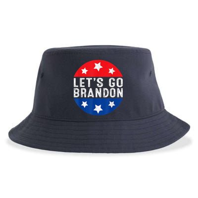 Let's Go Brandon Retro Vintage Design Sustainable Bucket Hat
