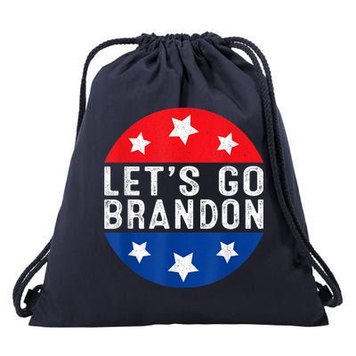 Let's Go Brandon Retro Vintage Design Drawstring Bag