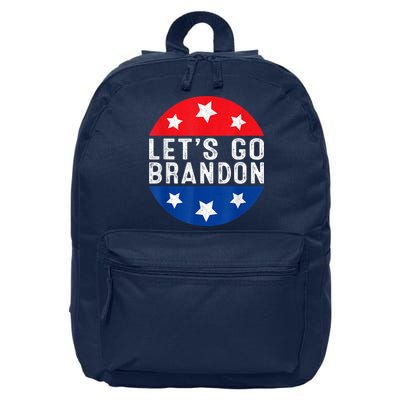 Let's Go Brandon Retro Vintage Design 16 in Basic Backpack