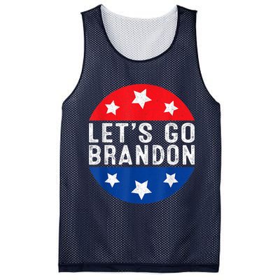 Let's Go Brandon Retro Vintage Design Mesh Reversible Basketball Jersey Tank