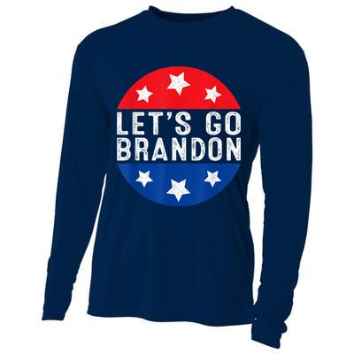 Let's Go Brandon Retro Vintage Design Cooling Performance Long Sleeve Crew