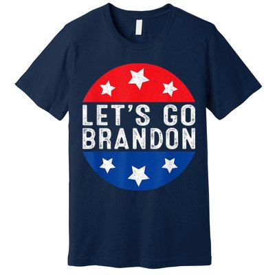 Let's Go Brandon Retro Vintage Design Premium T-Shirt