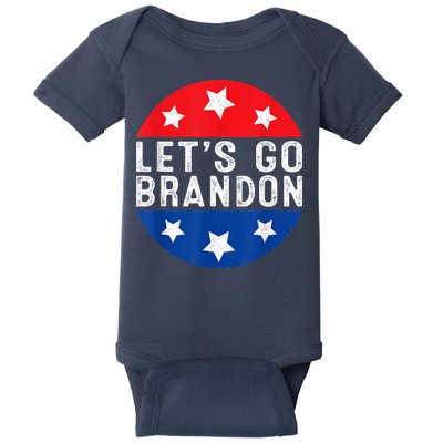 Let's Go Brandon Retro Vintage Design Baby Bodysuit